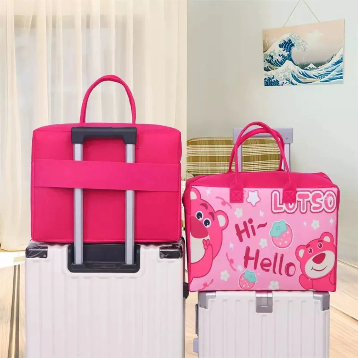 Retractable Suitcase Bags in Lotso Design - Tinyminymo