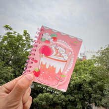 Load image into Gallery viewer, Pink Pocket Diary with Kitty Design - Tnyminymo