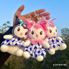 Load image into Gallery viewer, Cute Kuromi Plush Keychain - Tinyminymo