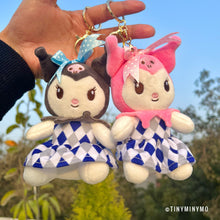Load image into Gallery viewer, Cute Kuromi Plush Keychain - Tinyminymo