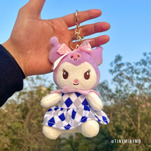 Load image into Gallery viewer, Cute Kuromi Plush Keychain - Tinyminymo