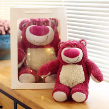 Load image into Gallery viewer, Cute Lotso Bear Soft Toy with a White Belly on a Wooden Surface - Tinyminymo