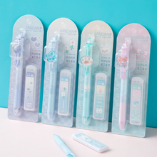 Load image into Gallery viewer, Four Cute Mechanical Pencil with Cute Charms in Clear Packaging and an Additional Lead Box - Tinyminymo