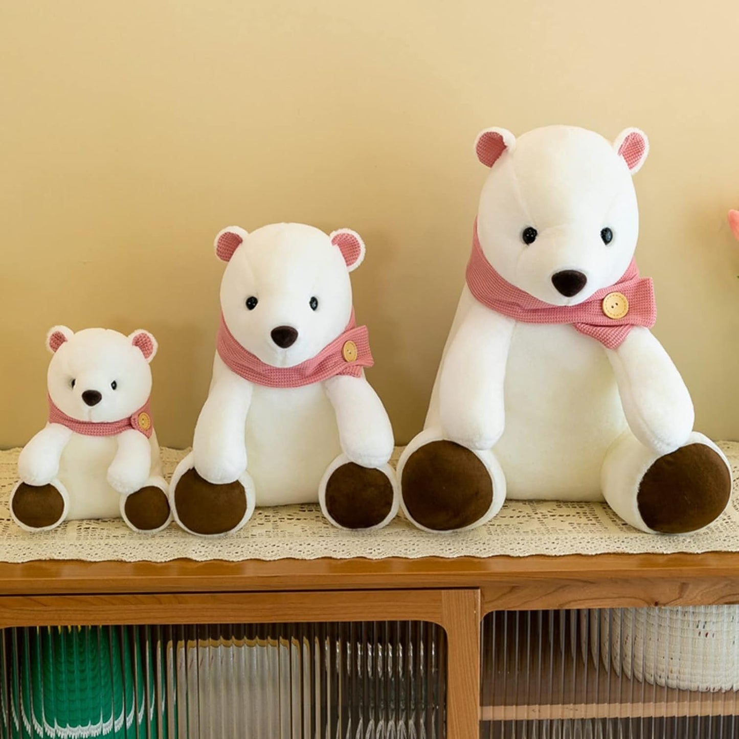 Cute Polar Bear Soft Toy - Tinyminymo