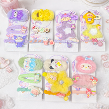 Load image into Gallery viewer, Collection of Sanrio Fluffy Hair Clips - Tinyminymo