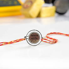 Load image into Gallery viewer, Dalgona Coffee Partner Metal Rakhi -Tinyminymo
