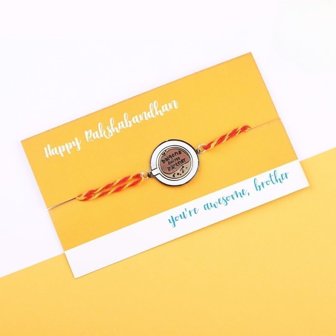 Dalgona Coffee Partner Metal Rakhi -Tinyminymo
