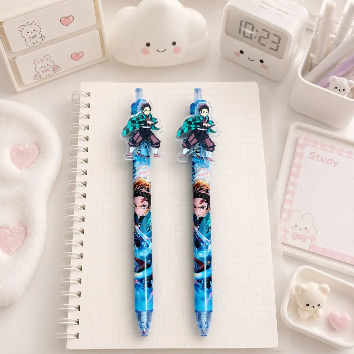 Two Pens With Tanjiro Design - Tinyminymo