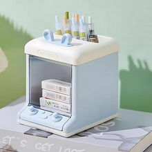 Load image into Gallery viewer, Blue Desk Organizer with Compartments for Stationery Items - Tinyminymo