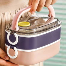 Load image into Gallery viewer, Double Layer SUS Lunch Box - Tinyminymo