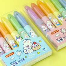 Load image into Gallery viewer, Erasable Kawaii Highlighters - Set of 6 - Tinyminymo