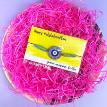 Load image into Gallery viewer, Evil Eye Metal Rakhi - TInyminymo