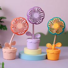 Load image into Gallery viewer, Flexible Flower Hand Fan - Tinyminymo