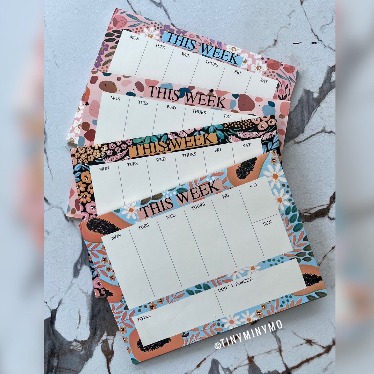 Floral Weekly Planner - Tinyminymo