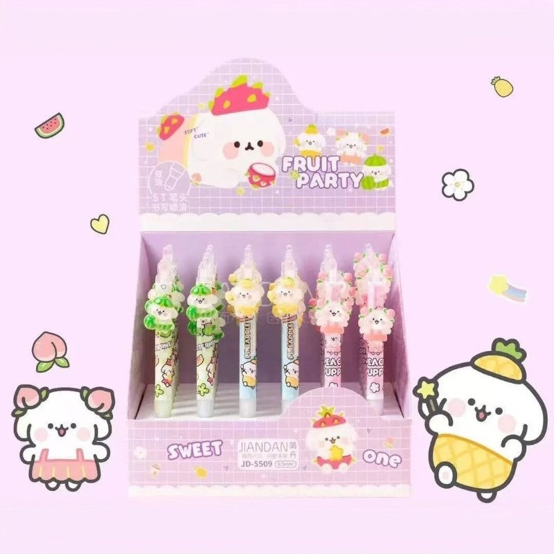 Fruit Bunny Kawaii Gel Pen - Tinyminymo