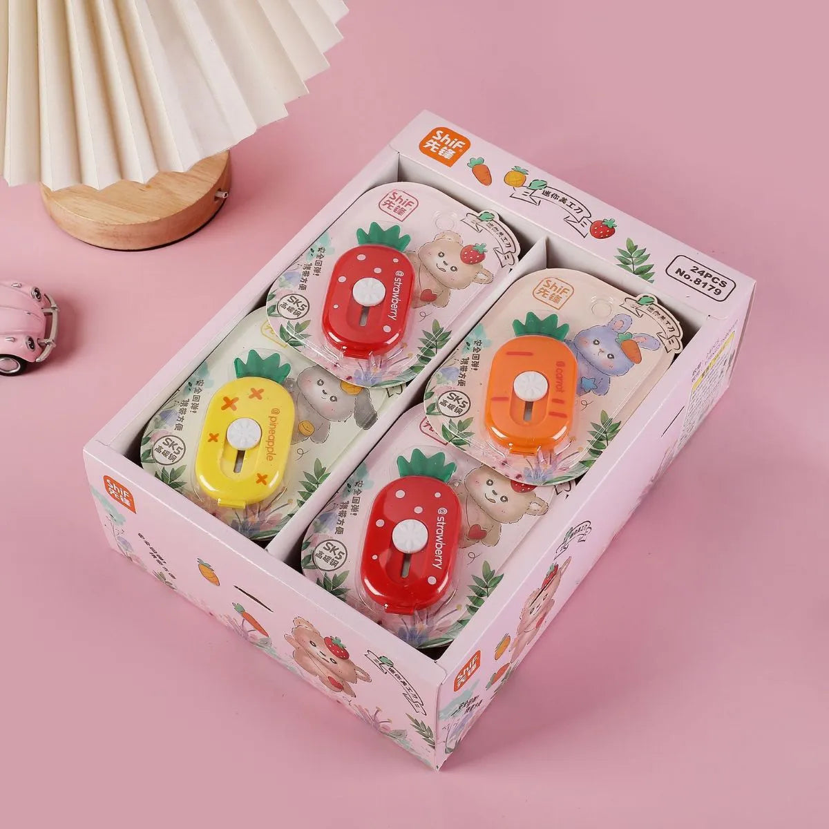 Four Fruit Shaped Paper Cutters - Tinyminymo
