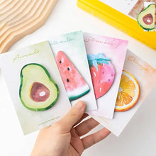 Load image into Gallery viewer, Four Variants of Fruit Sticky Notes - Tinyminymo