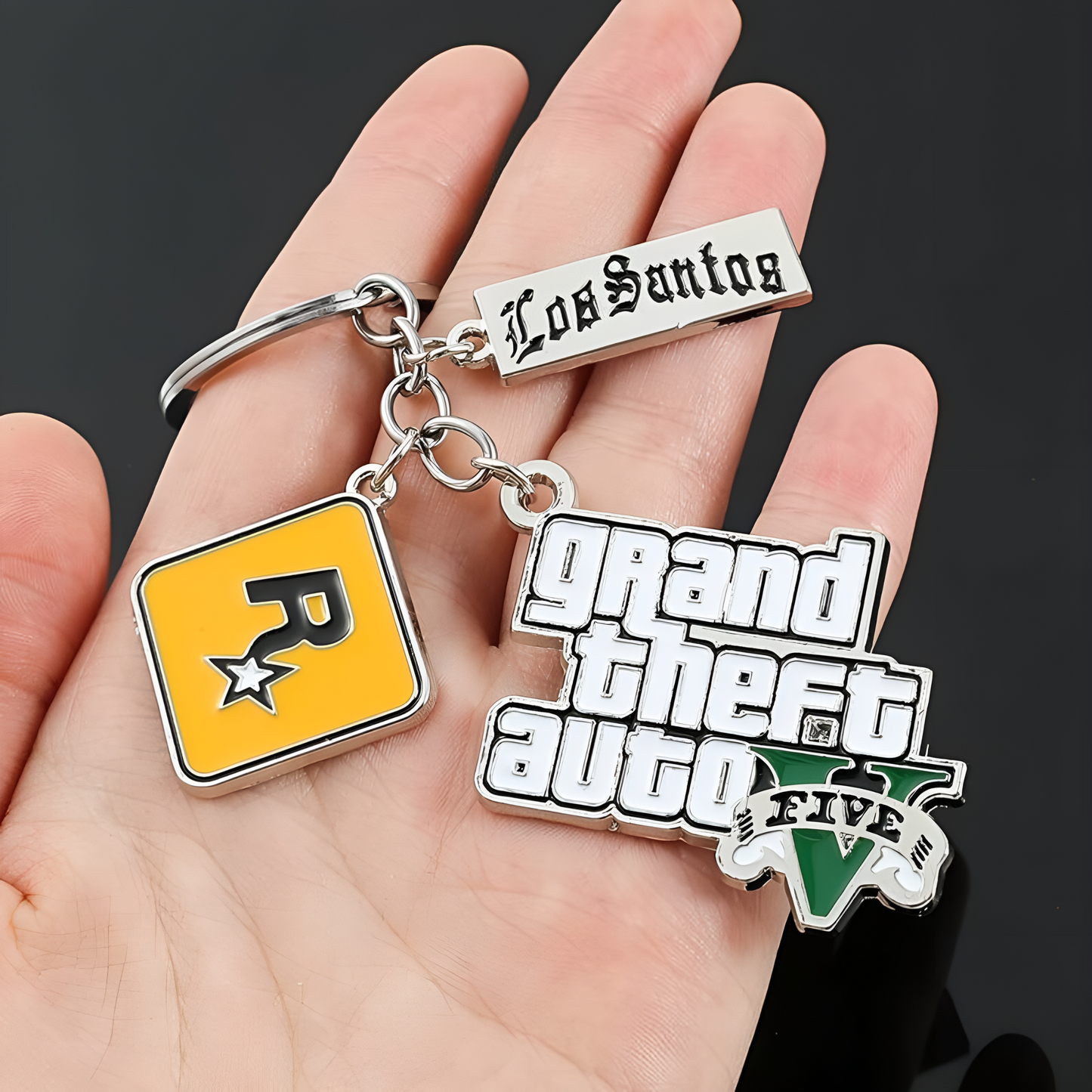 GTA 5 Metal Keychain - Tinyminymo