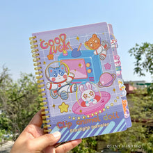 Load image into Gallery viewer, Good Luck Kawaii Animal Spiral Notebook - Tinyminymo
