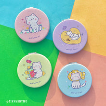 Load image into Gallery viewer, Good Luck Kitty Pocket Mirror - Tinyminymo