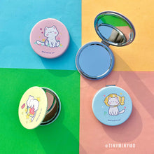 Load image into Gallery viewer, Good Luck Kitty Pocket Mirror - Tinyminymo