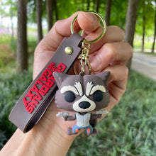 Load image into Gallery viewer, Rocket Character of Guardians of the Galaxy Keychain - Tinyminymo