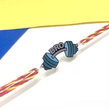 Load image into Gallery viewer, Gym Bro Metal Rakhi - Tinyminymo