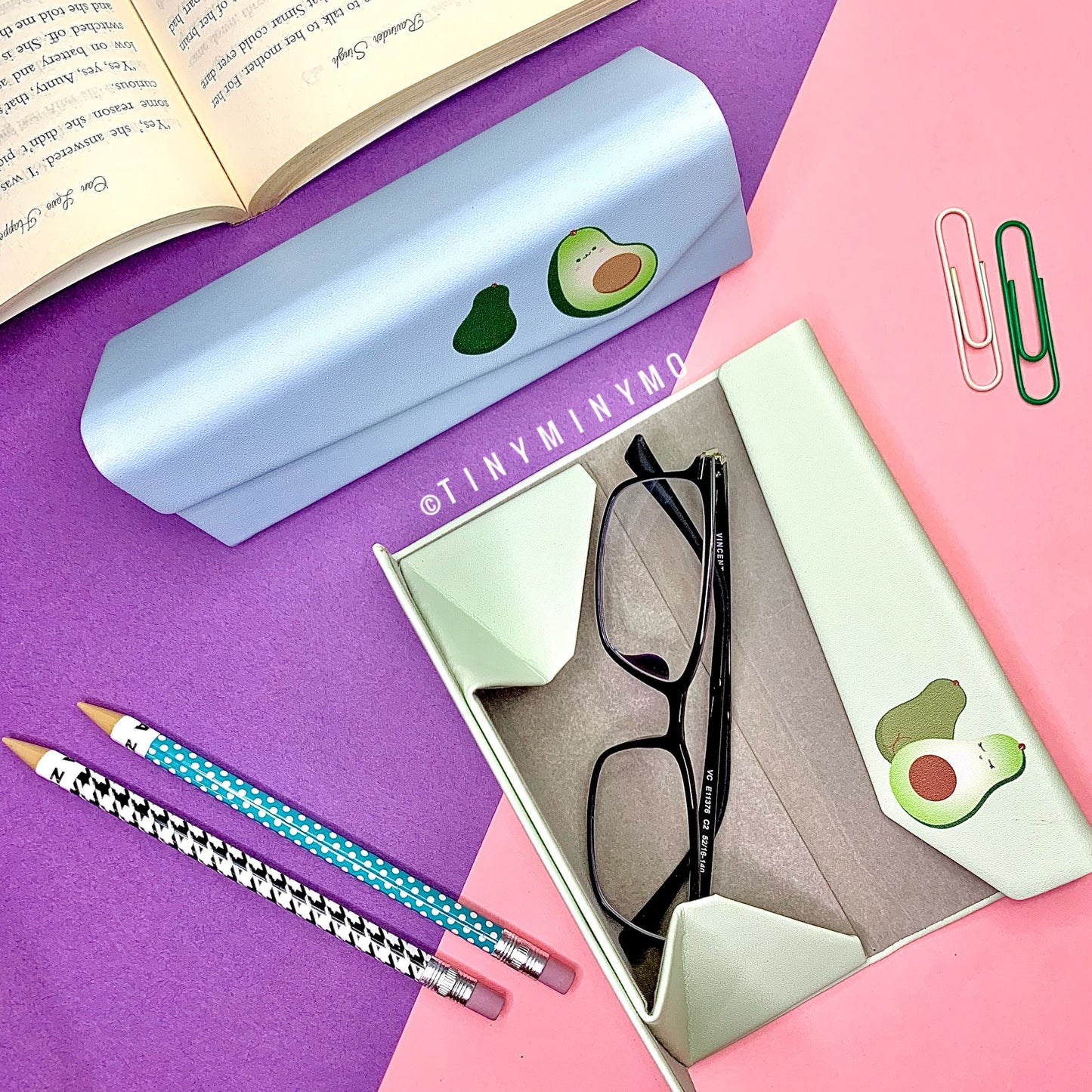Folding Spectacle Case - Avocado
