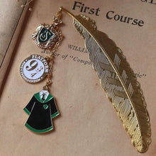 Load image into Gallery viewer, Harry Potter Bookmark with Charms in Slytherin House Uniform - Tinyminymo