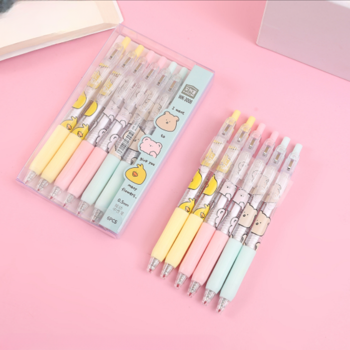 Buy Cute Hello Kawaii Gel Pens - Set of 6 Online In India