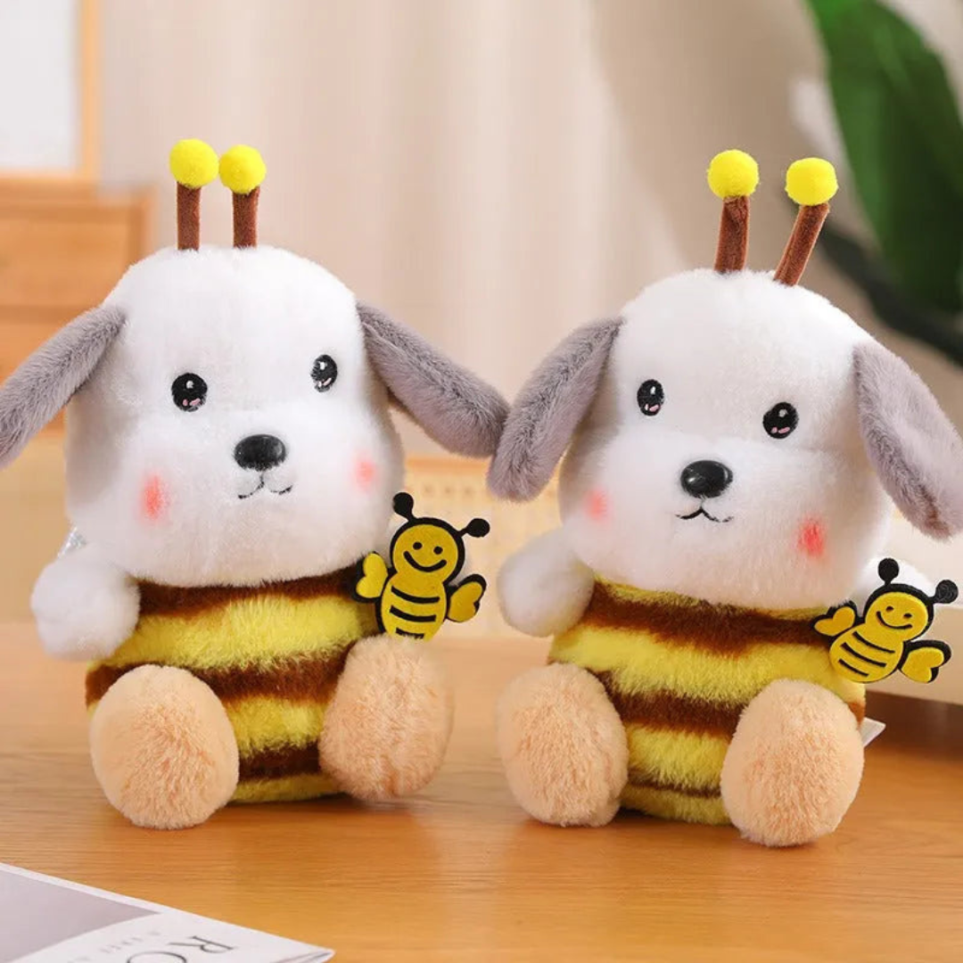 Honey Bee Cosplay Puppy Soft Toy – Cute Cuddly Gift for Kids from  Tinyminymo - Main Image