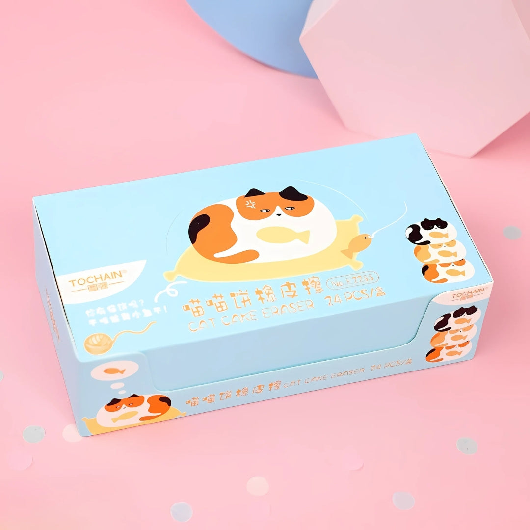 Hungry Kitty Kawaii Eraser - Tinyminymo