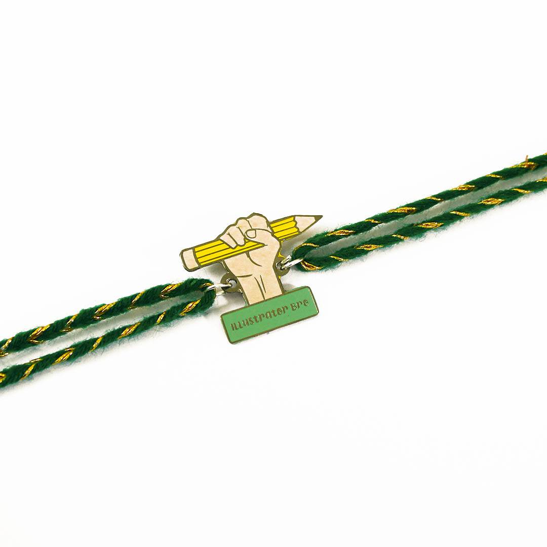 Illustrator Bro Metal Rakhi - Tinyminymo