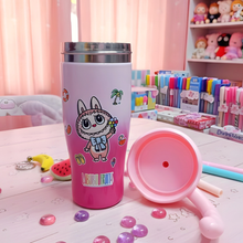 Load image into Gallery viewer, Pink Labubu Character Tumbler - Tinyminymo