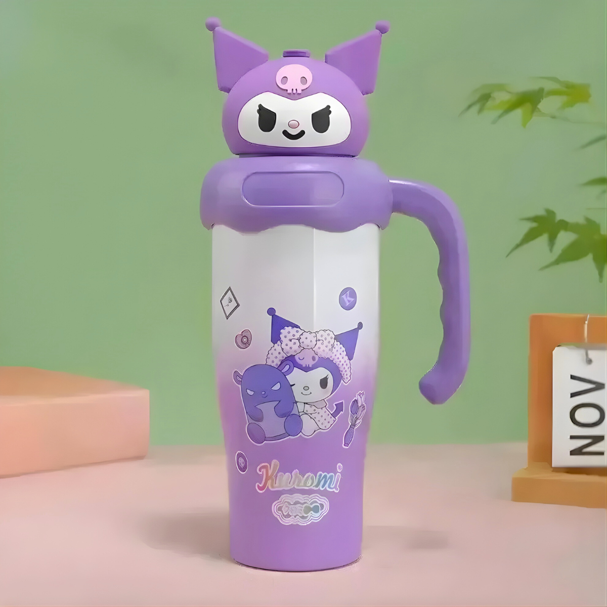 Purple Kuromi Character Sipper - Tinyminymo