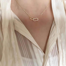 Load image into Gallery viewer, Interlocked Rectangular Pendant Necklace - Tinyminymo
