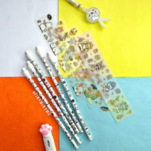 Load image into Gallery viewer, Kawaii Animal Pencil and Sticker Set - Tinyminymo