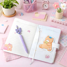 Load image into Gallery viewer, Multicolor Page Kawaii Bear Diary - Tinyminymo