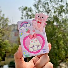 Load image into Gallery viewer, Kawaii Bear Pocket Mirror - Tinyminymo