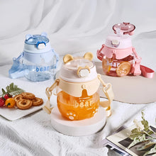 Load image into Gallery viewer, Kawaii Bear Sipper Bottle - Tinyminymo