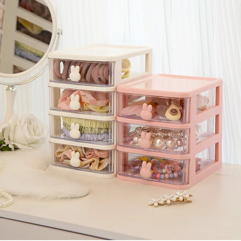 X&Y Cyan Lemon Bunny Organiser - Fluorescent Pink