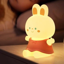 Load image into Gallery viewer, Kawaii Bunny Mini Night Light - Tinyminymo