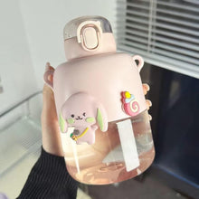 Load image into Gallery viewer, Kawaii Bunny and Bear Sipper Bottle - Tinyminymo