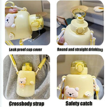 Load image into Gallery viewer, Kawaii Bunny and Bear Sipper Bottle - Tinyminymo