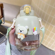 Load image into Gallery viewer, Kawaii Bunny and Bear Sipper Bottle - Tinyminymo