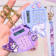Load image into Gallery viewer, Kuromi and Cinnamoroll Calculator Keychains - Tinyminymo