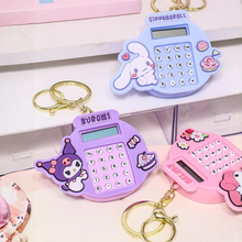 Load image into Gallery viewer, Three colorful Calculator Keychain with Sanrio Characters - Tinyminymo