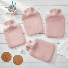 Load image into Gallery viewer, Backside of Pink Hot Water Bag - Tinyminymo