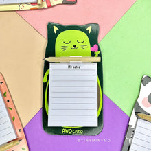 Load image into Gallery viewer, Avocado Design - Kawaii Magnetic Notepad with Pencil - Tinyminymo