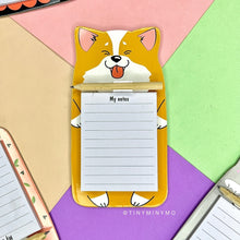 Load image into Gallery viewer, Doggy - Kawaii Magnetic Notepad with Pencil - Tinyminymo